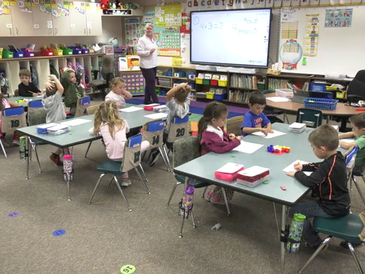 Mrs. Hochstrasser teaching part-part-whole in her kindergarten classroom