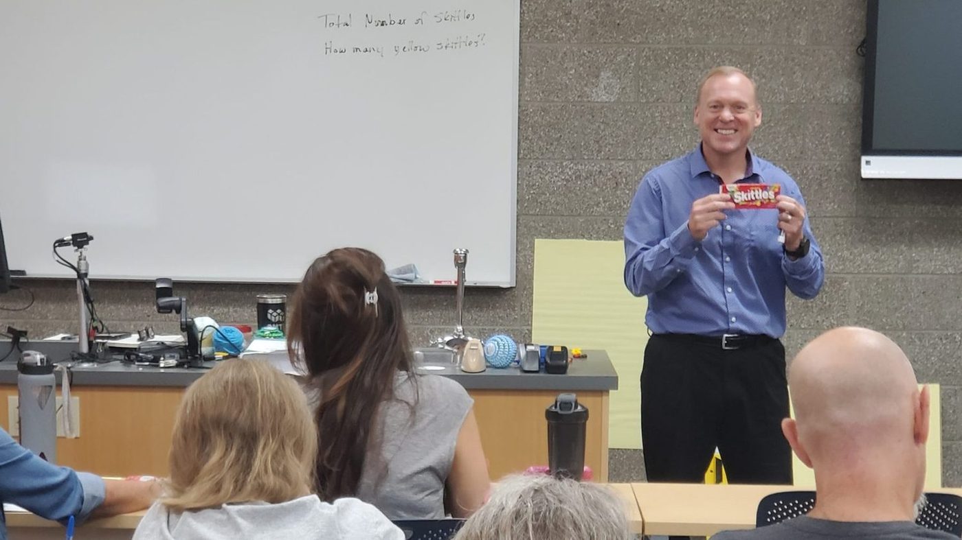 Math Success professional development session with teachers