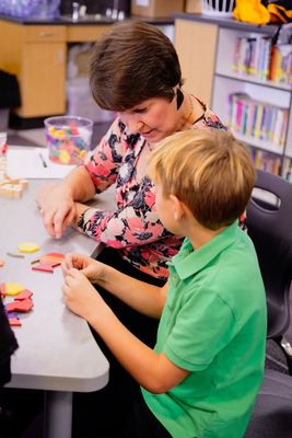 Jana with student